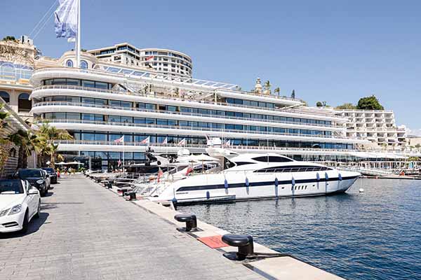 Vue du Yachting Club Monaco pour un mariage