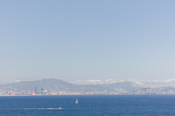 Photo de la rade de Marseille depuis le Fortin de Corbières